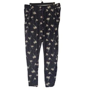3/$20 Jaclyn Intimates Women's Palm Tree Print Jogger Pajama Pants